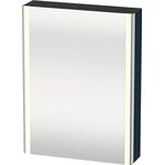 DU SPS XSquare m.Bel. 800x600x155 Nachtblau Seidenmatt, TA r. ohne ES, F