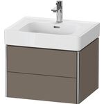 Duravit Waschtischunterbau XSQUARE 584x397x470mm fla gr sdm o ES