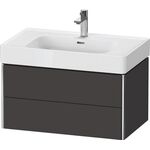 Duravit Waschtischunterbau XSQUARE 784x397x470mm gra s-matt o ES