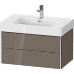 Duravit Waschtischunterbau XSQUARE 784x397x470mm fla gr hgl o ES