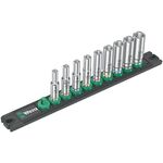 Steckschlüsseleinsatzset Deep 1 9-tlg.Antr.6,3mm (1/4) Zoll WERA