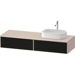 Duravit Waschtischunterbau Zencha 1600x281x550mm sw ls / ta s-matt o ES