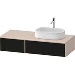 Duravit Waschtischunterbau Zencha 1300x281x550mm sw ls / ta s-matt o ES