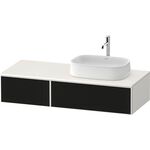 Duravit Waschtischunterbau Zencha 1300x281x550mm sw ls / we s-matt o ES
