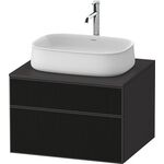 Duravit Waschtischunterbau Zencha 650x442x550mm sw ls / gra s-matt o ES