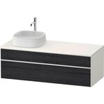 Duravit Waschtischunterbau Zencha 1300x442x550mm Ei sw / we s-matt o ES