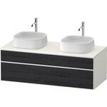 Duravit Waschtischunterbau Zencha 1300x442x550mm Ei sw / we s-matt o ES