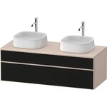 Duravit Waschtischunterbau Zencha 1300x442x550mm sw ls / ta s-matt o ES