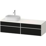 Duravit Waschtischunterbau Zencha 1600x442x550mm sw ls / we s-matt o ES