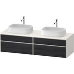 Duravit Waschtischunterbau Zencha 1600x442x550mm Ei sw / we s-matt o ES