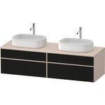 Duravit Waschtischunterbau Zencha 1600x442x550mm sw ls / ta s-matt o ES