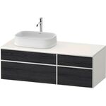 Duravit Waschtischunterbau Zencha 1300x442x550mm Ei sw / we s-matt o ES
