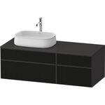 Duravit Waschtischunterbau Zencha 1300x442x550mm sw ls / gra s-matt o ES