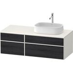 Duravit Waschtischunterbau Zencha 1300x442x550mm Ei sw / we s-matt o ES