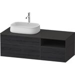 Duravit Waschtischunterbau Zencha 1300x442x550mm Ei sw / gra s-matt o ES