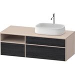 Duravit Waschtischunterbau Zencha 1300x442x550mm Ei sw / ta s-matt o ES
