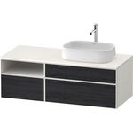 Duravit Waschtischunterbau Zencha 1300x442x550mm Ei sw / we s-matt o ES