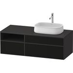 Duravit Waschtischunterbau Zencha 1300x442x550mm sw ls / gra s-matt o ES