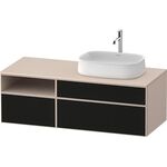 Duravit Waschtischunterbau Zencha 1300x442x550mm sw ls / ta s-matt o ES