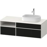 Duravit Waschtischunterbau Zencha 1300x442x550mm sw ls / we s-matt o ES