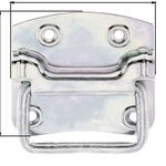 Kistengriff Höhe74 mm Breite80 mm Stahl galv. verz. dickschichtpassiviert Anzahl Löcher 4 GAH - VPE: 10