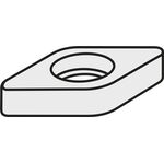 Wendeplatten-Unterlegscheibe ISO PDN 110308:GJ11 Brutto-G.4,09g Farbe Silber - VPE: 10