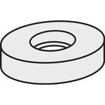 Wendeplatten-Unterlegscheibe ISO RNU 120300:GJ11 Brutto-G.4,18g Farbe Silber - VPE: 10