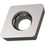 Drehwendeschneidplatte ISO ECMW 080304:H07 Bohrungs-D. 3,4mm Farbe Silber PRAMET - VPE: 10