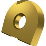 Fräswendeschneidplatte ISO RC 10:M8330 Bohrungs-D. 4mm PVD beschichtet Gold - VPE: 10