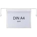 Drahtbügeltasche Maße 230x302mm A4 S.180µ quer m.Klappe PVC-Weichfolie TRANSPAK - VPE: 200