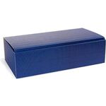 Flaschengeschenkkarton Maße 361x188x94mm saphirblau offene Welle saphirblau - VPE: 25