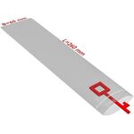 Druckverschlussbeutel Maße 60x260mm Stärke 50µ PE transparent TRANSPAK - VPE: 2000