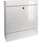Briefkastenset NewYork 850 W H.405mm B.364mm T.110mm weiß verzinkter STA