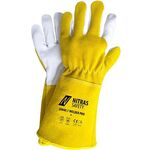 Schweißerhandschuhe WELDER PRO Gr.11 ocker/grau PSA-Kat.II - VPE: 12