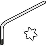 Torx-Winkelschlüssel ISO LK T25P Bruttogewicht 9,7g PRAMET