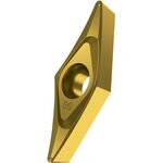 Drehwendeschneidplatte ISO VCGT 130302E-SF3:T8315 D.3,4mm PVD beschichtet Gold - VPE: 10