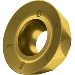 Fräswendeschneidplatte ISO RCMT 1204MOEN-F:M8330 D.4,4mm PVD beschichtet Gold - VPE: 10