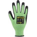 Feinstrickhandschuh HIT-RC Gr.8 grün/schwarz EN 388/EN 407/EN ISO 21420 PSA II - VPE: 12