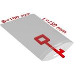 Druckverschlussbeutel m.Eurolochung Maße 100x150mm S.50µ PE transparent TRANSPAK - VPE: 2000
