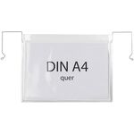 Drahtbügeltasche Maße 230x302mm A4 S.180µ quer o.Klappe PVC-Weichfolie TRANSPAK - VPE: 200