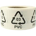 Etiketten f.Italien Maße 35x35mm Haftfolie weiß selbstklebend Aufdruck 03 PVC - VPE: 2