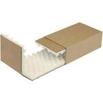 Noppenschaumverpackung Maße 250x150x80mm Schaumhöhe 25mm braun TRANSPAK - VPE: 100