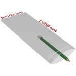 Druckverschlussbeutel Maße 100x250mm Stärke 50µ PE transparent TRANSPAK - VPE: 1000
