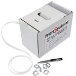 Umreifungsband im Spenderkarton B.13mm S.0,5mm L.250m PES ws 100 Metallklammern