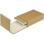 Noppenschaumverpackung Maße 260x158x63mm Schaumhöhe 25mm braun TRANSPAK - VPE: 100