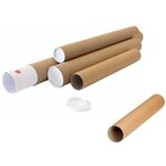 Versandrohr Durchmesser 60mm Länge 430mm A2 braun Wandstärke 2mm TRANSPAK - VPE: 20