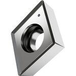 Drehwendeschneidplatte ISO ECGT 080304E-SF2:H07 Bohrungs-D. 3,4mm Farbe Silber - VPE: 10