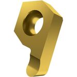 Drehwendeschneidplatte ISO X61 0602-R100 R1:6640 Tiefe 2,8mm MT-CVD beschichtet - VPE: 10