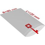 Druckverschlussbeutel Maße 80x120mm Stärke 90µ PE transparent TRANSPAK - VPE: 1000