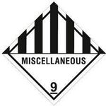 Etiketten Maße 100x100mm Papier schwarz/weiß Aufdruck Miscellaneous TRANSPAK